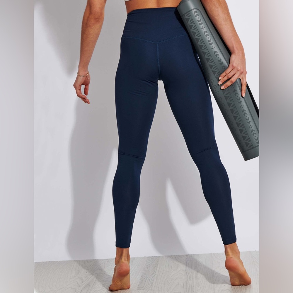 NWOT Girlfriend Collective Blue High-Waisted Leggings Yoga Pants Size: Small - Picture 3 of 5